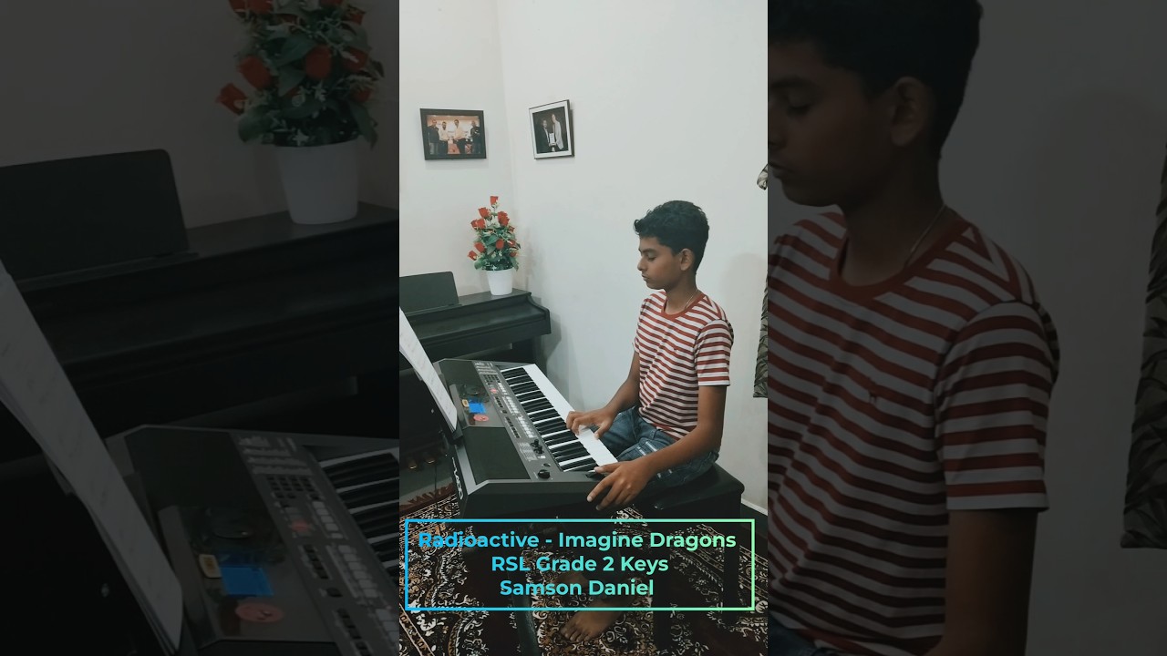 Samson Daniel Performs Radioactive 🎹 | Rockschool Grade 2 Keys #viralshorts #shortsvideo