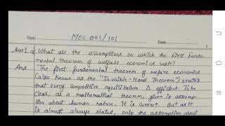 MEC 001/101 Ignou Solved Assignment