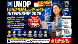 The United Nations is Hiring Global Interns | Work From Home | AI & Digital | All Countries 2026