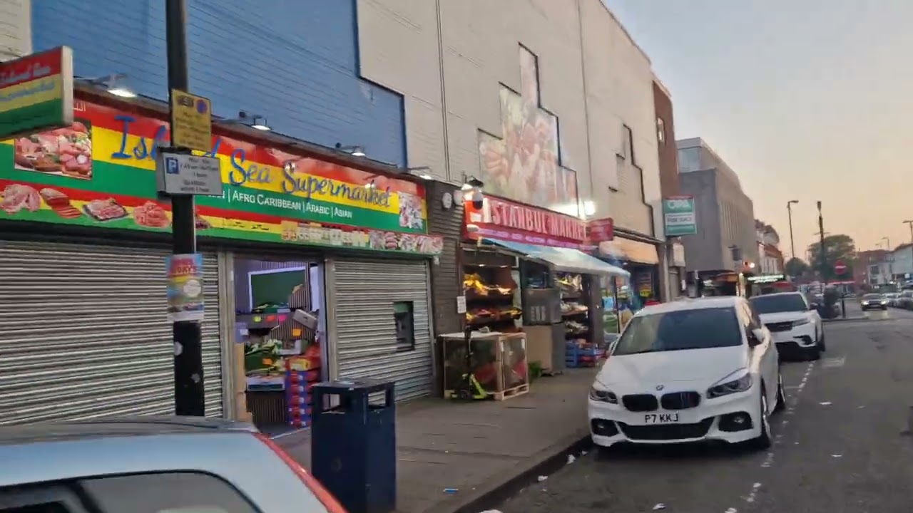 Erdington Birmingham High at dusk from The Swan to six ways island( now 5 ways)at 9.10pm 20/6/2025
