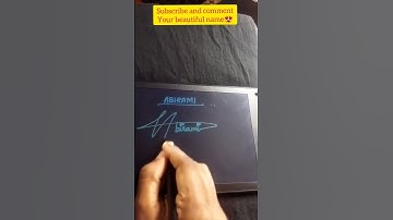 Comment your beautiful name😍 #abirami #signature #signaturestyles #handwriting #tamilname