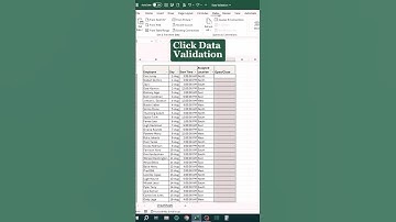 Microsoft Excel Class: Stop Wasting Time! Learn Excel Data Validation in less than a minute!