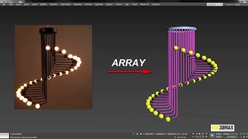 Nhân bản đối tượng Array trong 3ds Max