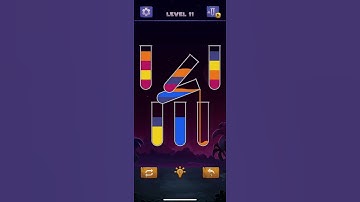Sort Water Color Puzzle 🧪 Water sorting colour game level 11