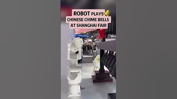 Robot plays Chinese chime bells at Shanghai fair#InnovateChina#robot#fyp #fypシ #china