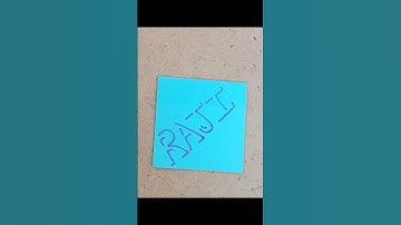Shadow Name writing "RAJI" #shorts #3d #shadow #nameart #calligraphy #viral#art#handwriting#raji