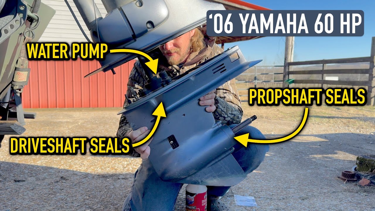 Replacing Propshaft + Driveshaft Seals, Water Pump - Yamaha F60 Outboard