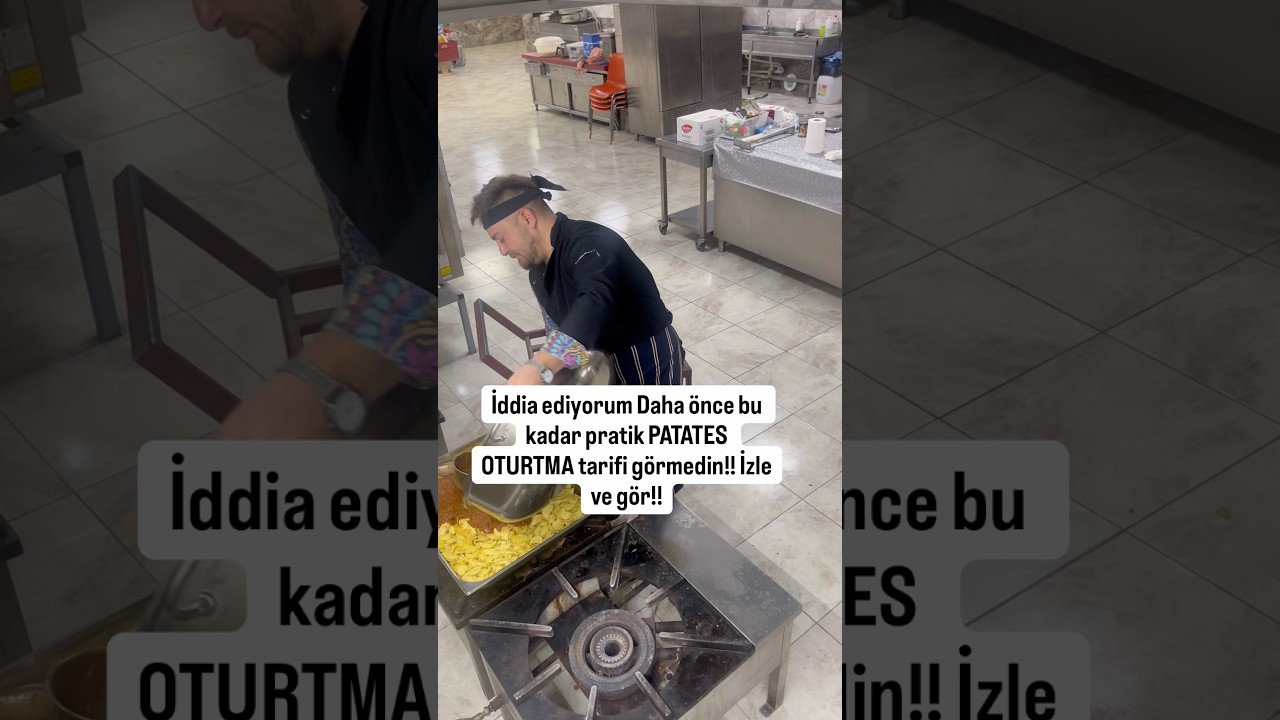İddia ediyorum daha önce bu kadar pratik PATATES OTURTMA tarifi görmedin!! İzle ve gör!!
