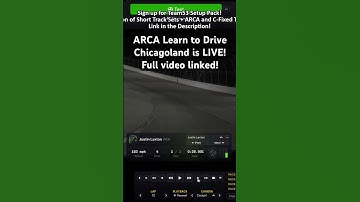 Feeling slow this week? Learn to drive Chicagoland Speedway is live! #ARCA #iracing #gofast