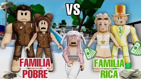 FAMILIA POBRE VS FAMILIA RICA(Roblox Brookhaven)