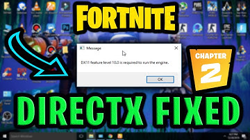*NEW* How To Fix DirectX 11 Error in Fortnite Chapter 2 And Fix DX11 feature level 10.0 Error Guide