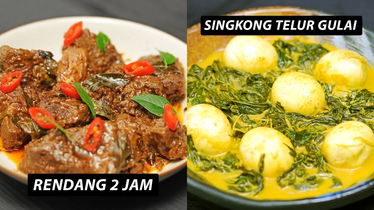 Daging Kurban - RESEP RENDANG DAN TELUR GULAI DAUN SINGKONG.