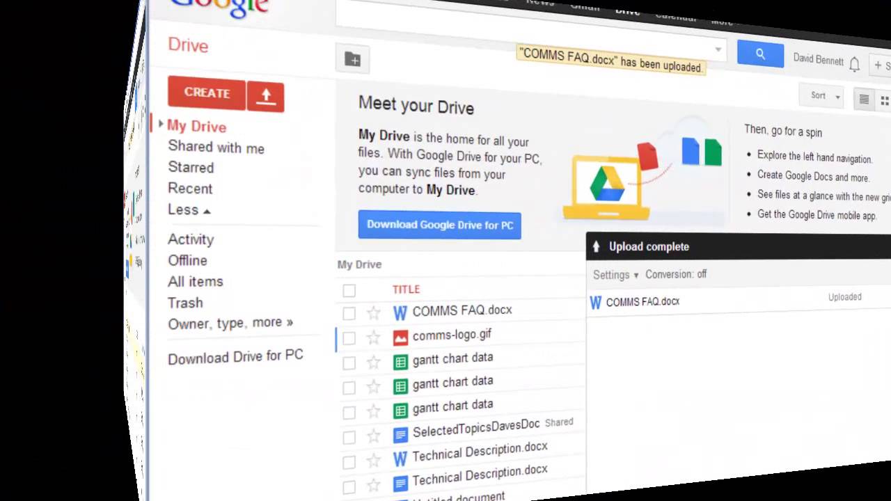 Uploading And Sharing Files With Google Drive Youtube