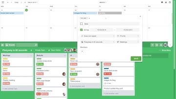 Create or drag and drop cards