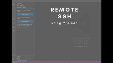 Use Visual Studio Code for remote development (Remote SSH)