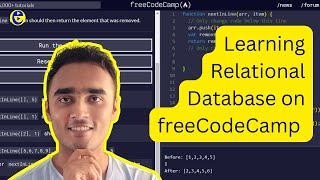 Learning Relational Database on freeCodeCamp #coding