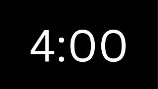 4 Minute Countdown Timer ⏱️ | With Alarm | Clean & Simple | No Distractions