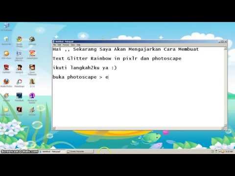 How To Make Glitter Rainbow Text (Indonesian Languange)