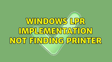 Windows lpr implementation not finding printer (2 Solutions!!)