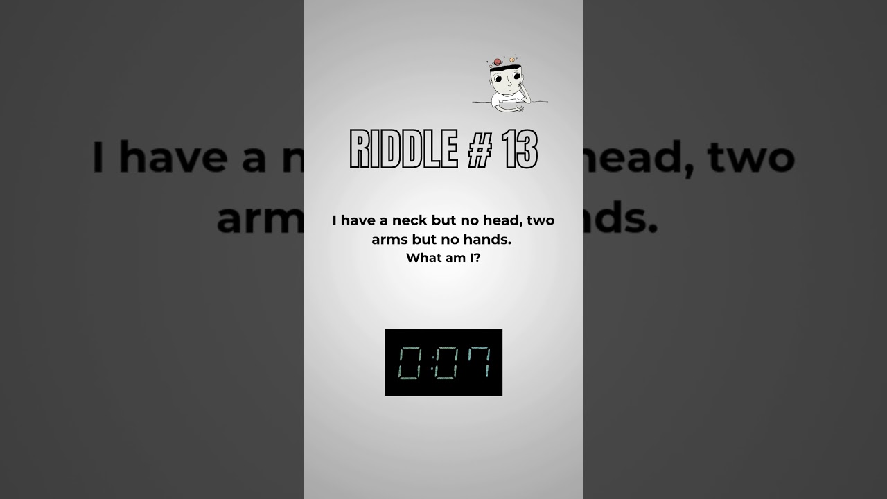 Can You Beat the Clock? Riddle with Solution⏱️