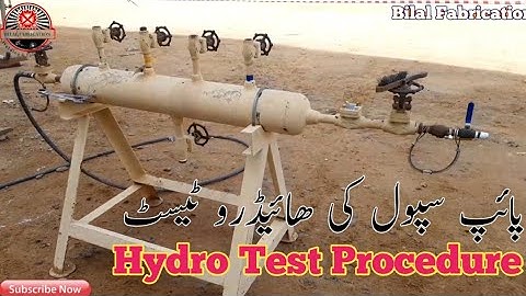 hydro test || Hydrotest setup || pipe spools testing || #hydrotest  #bilalfabrication #pipepools