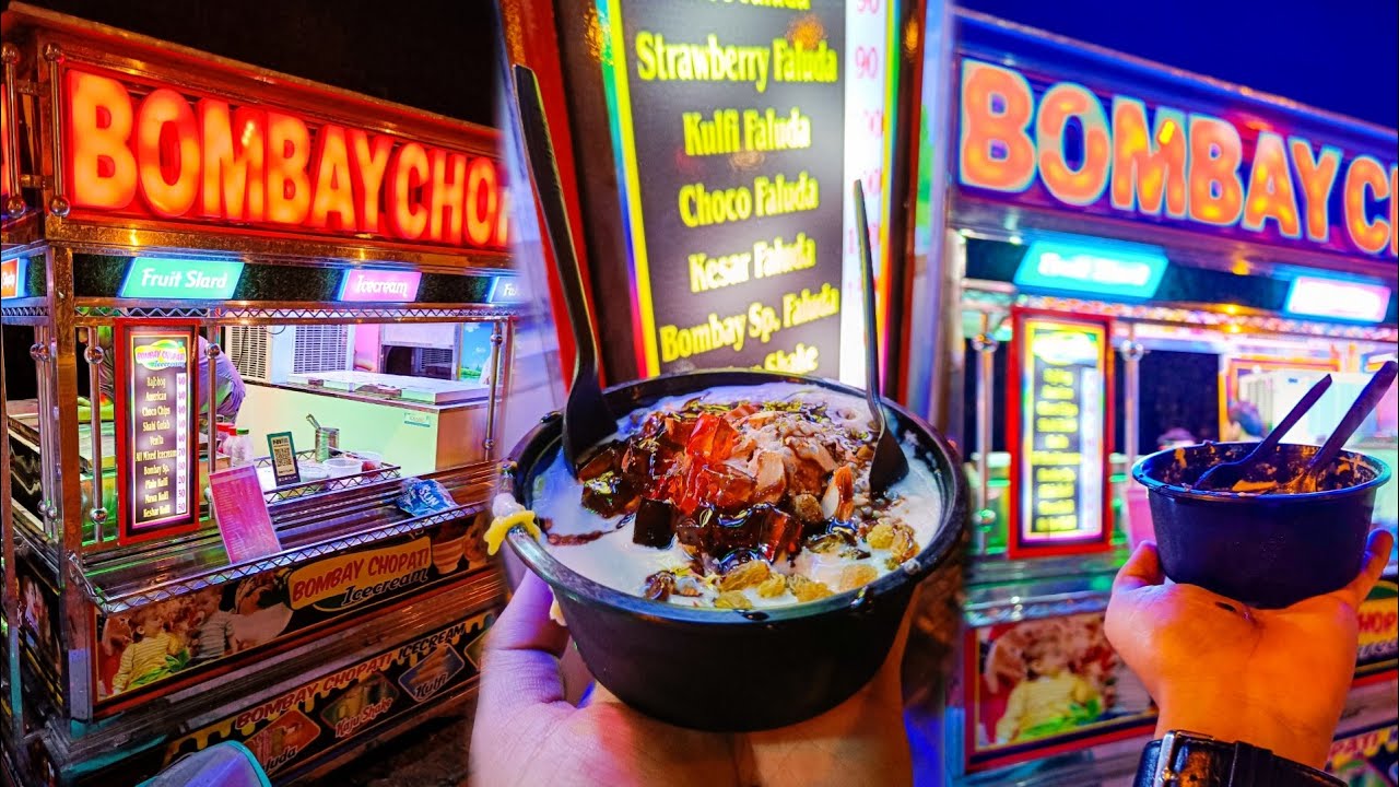 Bombay Chopati Chocolate Rabdi Falooda ₹120/- 🤤🍧| Hygienic Ice Cream ...