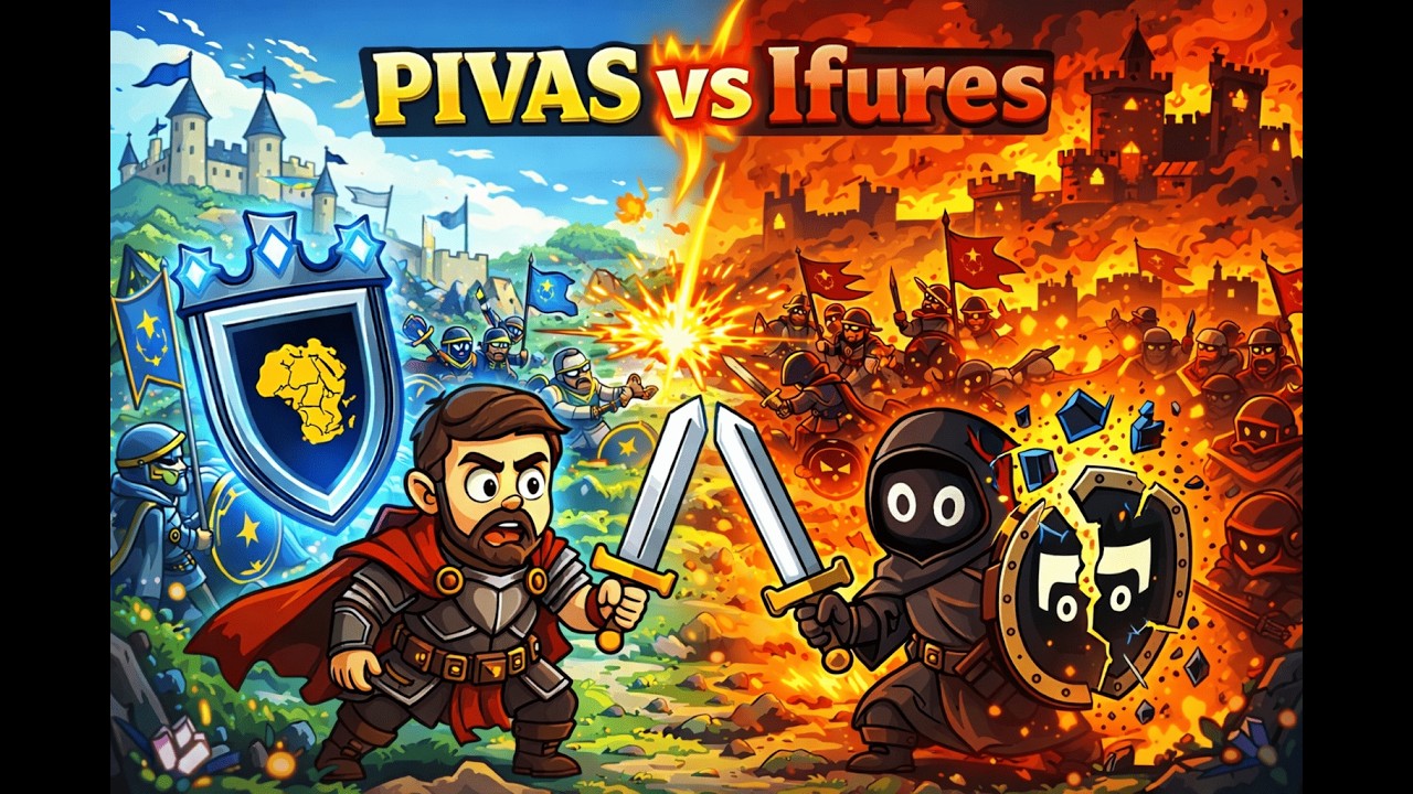 Massive PvP Battle! PIVAS VS IFURES 80V120 l Albion Online