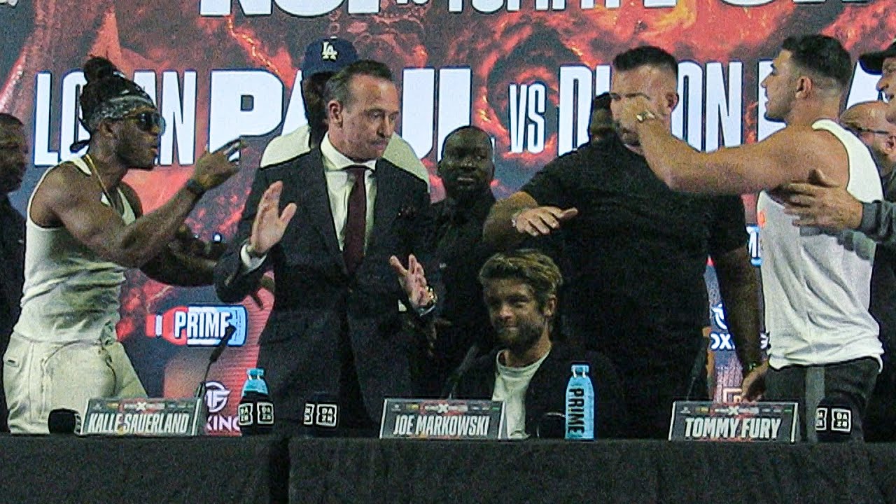 ⁣CHAOS!! KSI vs Tommy Fury • FULL PRESS CONFERENCE • feat Logan Paul vs Dillon Danis