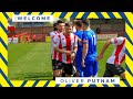 Warrington Town sign Oliver Putnam