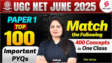UGC NET June 2025 Paper 1 Revision | UGC NET Paper 1 Top PYQs | UGC NET Paper 1 By Priti Mam