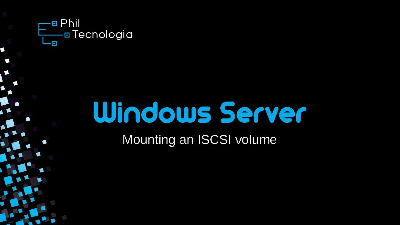 Windows Server 2019 - Mounting an ISCSI volume - YouTube