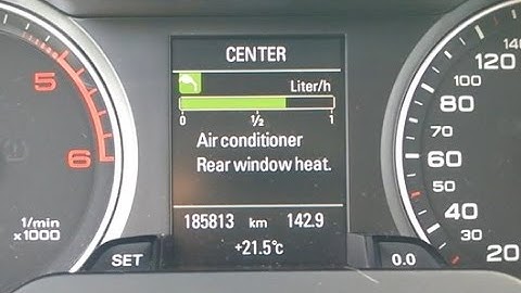 Audi A4, MY2011 - ECO display activation - vključitev ECO prikaza