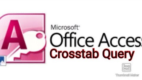 Ms access Crosstab Query in bangla