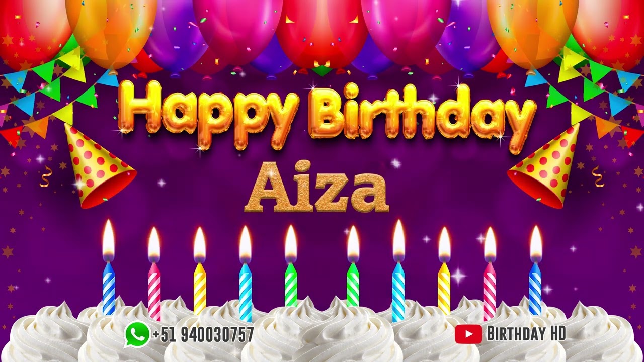 Aiza Happy birthday To You - Happy Birthday song name Aiza 🎁