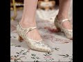 Vintage 50mm Mary Jane Pumps Two-Tone Satin & Leather in Golden/ Green #shoes #fashion #christmas