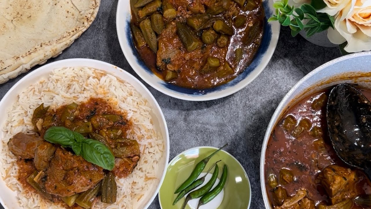 طبيخ البامية او يخنة البامية بالطريقة الفلسطينية الغزاوية الاصلية و الطعم دماااار لازم تجربوها 👌🏼