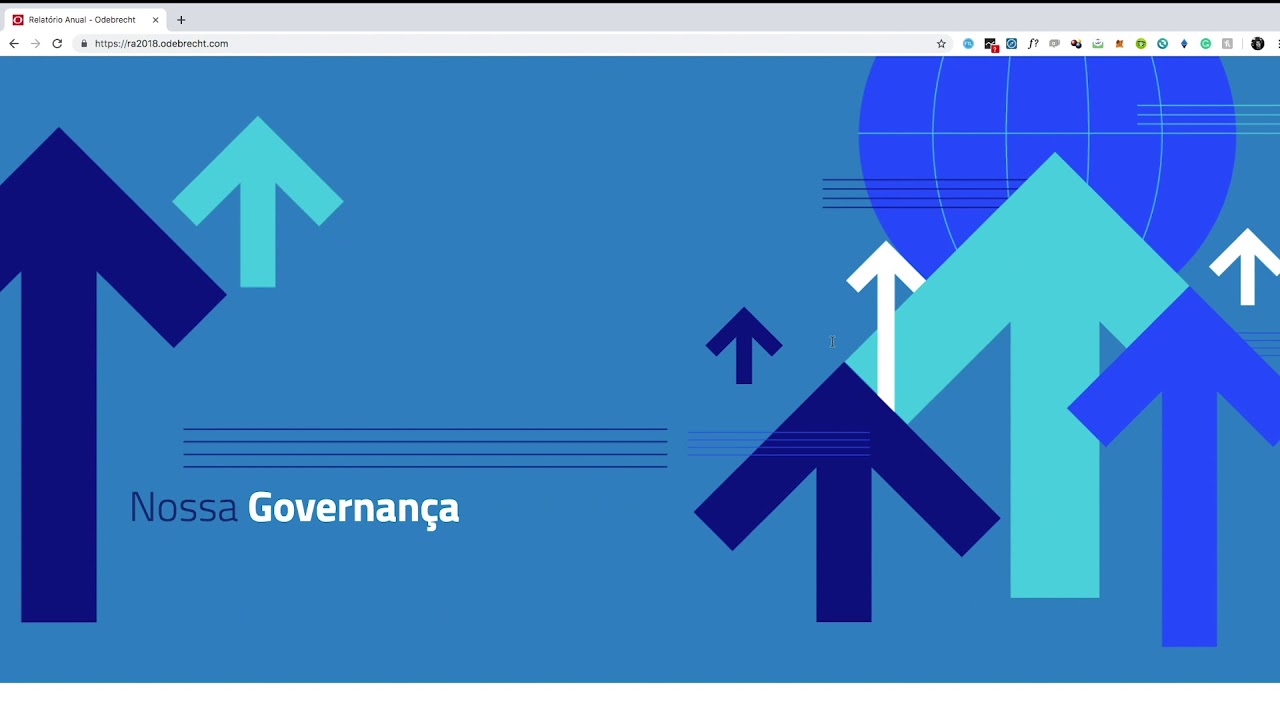 UX - Navegação Relatório Anual Odebrecht 2018 - Keenwork