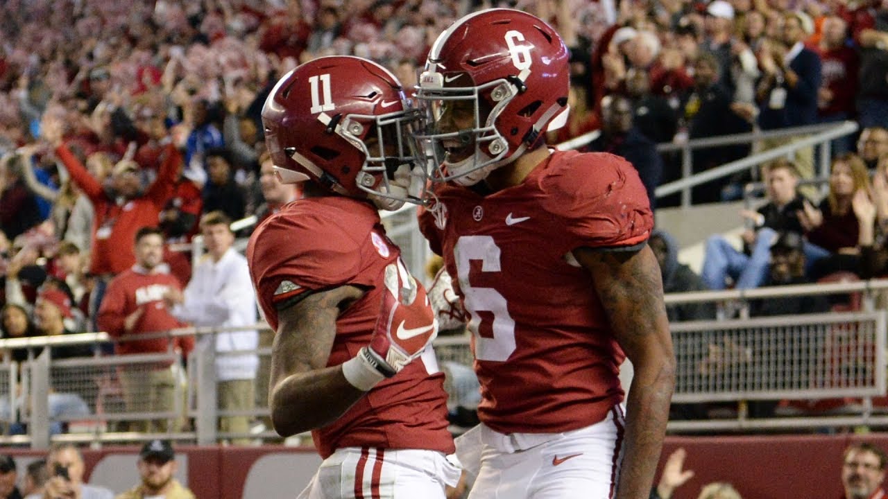 Tua Tagovailoa Connects With Henry Ruggs III in Iron Bowl Stadium YouTube