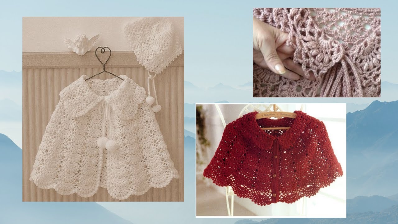 How to crochet "mañanita" cape 6h gift for Christmas (subtitles) -