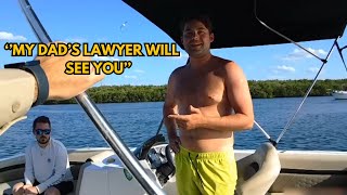 Rich Kid Thinks His Dads Lawyer Can Save Him.