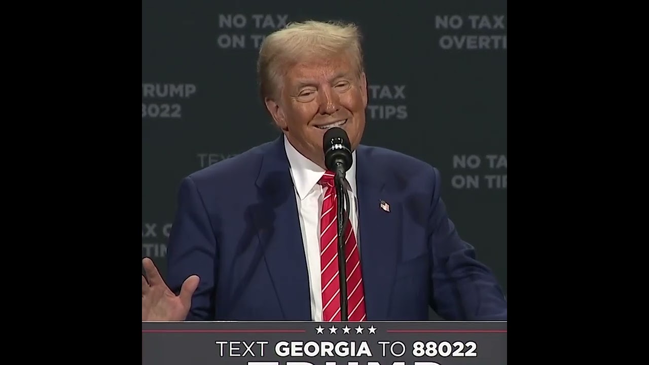 Trump Responds To Georgia's Explosive First-Day Turnout