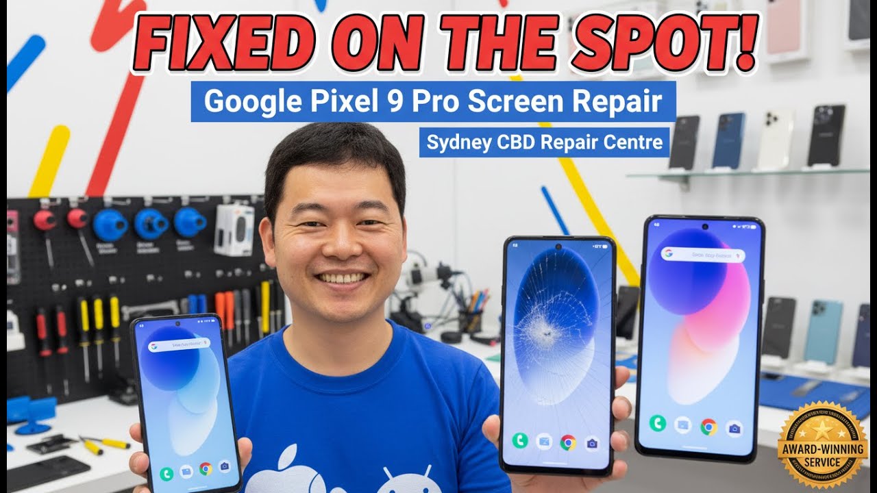 Cracked Google Pixel 9 Pro Screen — Who Can Fix It On the Spot Today ...