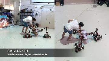 SML- Collaborative Transportation by 3 mobile manipulators ( Hebi Robotics) - Experiment 2