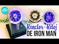 IRON MAN ARC REACTOR - RELOJ RECICLADO CON CARTÓN Y ENVASES DE PLÁSTICO (Reciclaje creativo) | DREEN