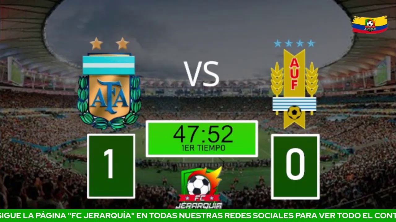 ARGENTINA VS URUGUAY (SOLO DATOS DEL PARTIDO). - YouTube