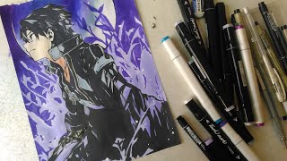 SPEED DRAWING SWORD ART ONLINE -KIRITO  (abec) screenshot 2