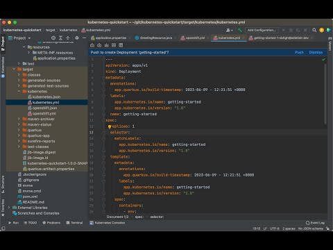 Deploy your Quarkus app to a kubernetes cluster in intellij-kubernetes - Part 1