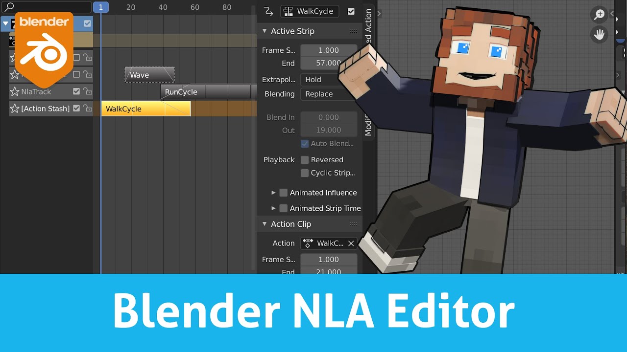Learn Blender's NLA editor in 3 minutes | Blender 2.9 Animation Tutorial -  YouTube