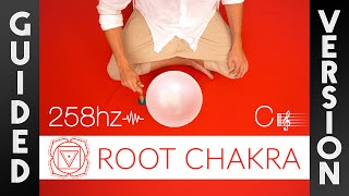 Root Chakra Activation Guided Meditation | 258Hz Crystal Singing Bowl Sound Bath for Grounding screenshot 3