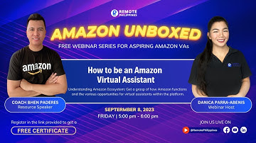 FREE WEBINAR: Amazon Unboxed: How to be an Amazon Virtual Assistant
